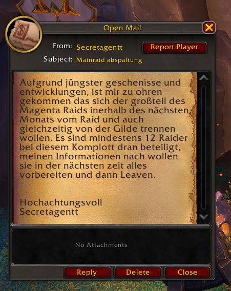 ingame brief abspaltung einige aus Magentaraid 29.06.2023